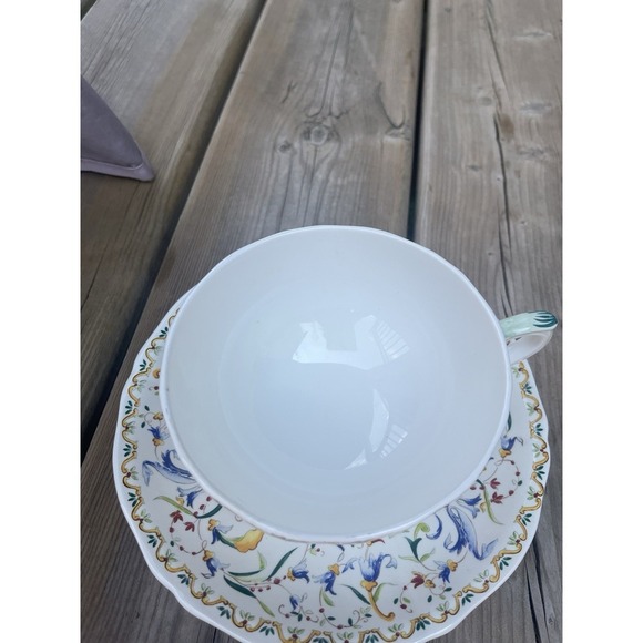 Vintage Gien Tuscany Tea Cup & Saucer  Western France - Picture 8 of 15